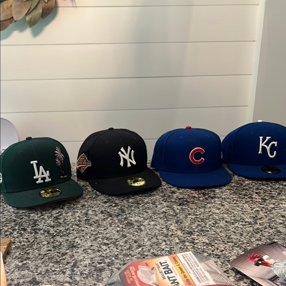 New Era MLB Team fitted Hats 7 3/8